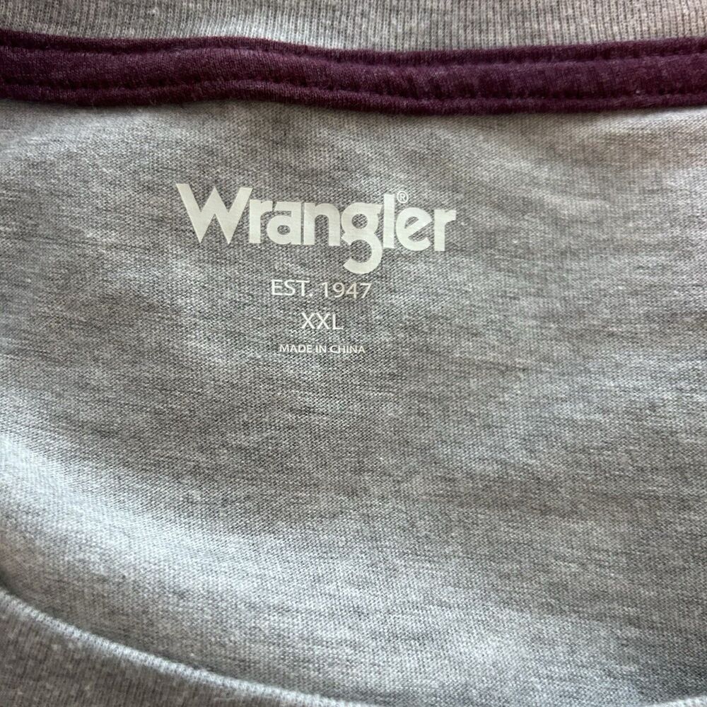 Wrangler Unisex ATM Texas State University Bobcats T-shirt Gray Guitar Size XXL - Picture 7 of 9